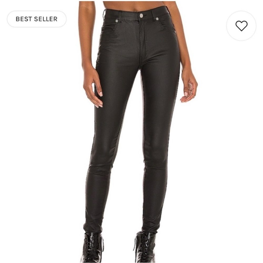 🖤 DR. DENIM Coated Skinny Pants | Revolve | Brand New 🖤